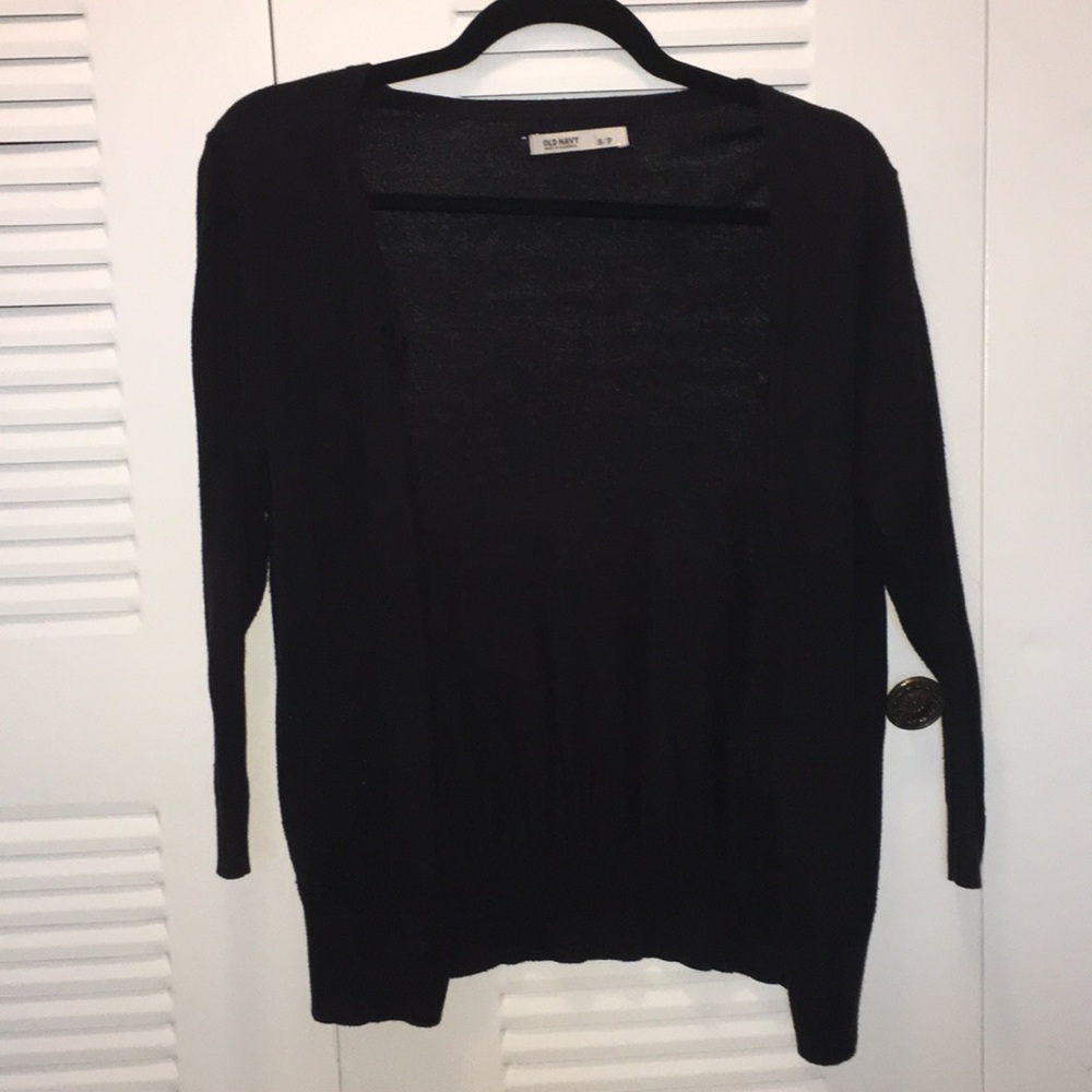 Black cardigan